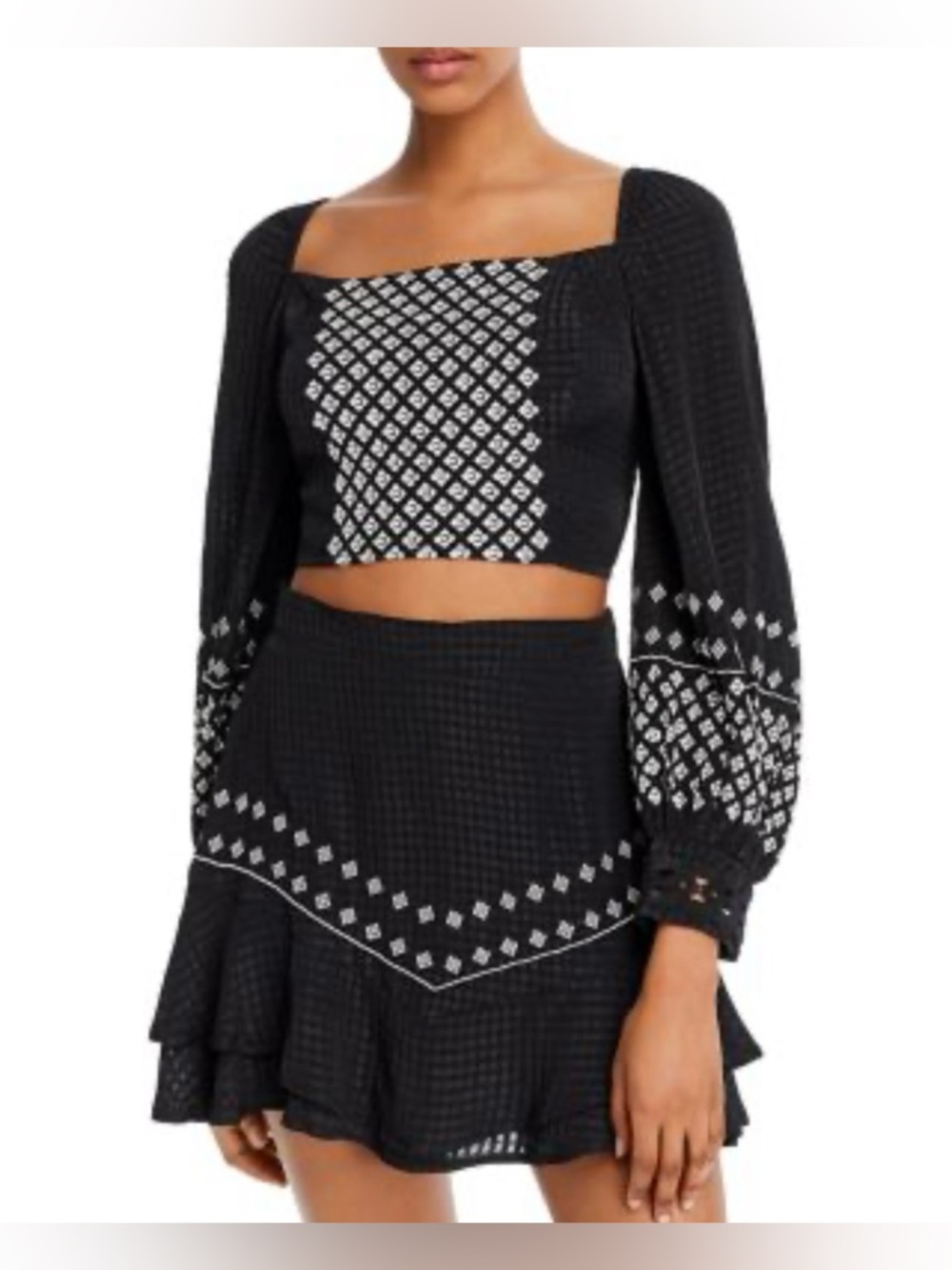 Rahi Embroidered Crop Top